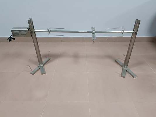 griglia dell'arrosto dello sputo del girarrosto del girarrosto dello sputo del barbecue 201ss di 46*26cm con le forcelle