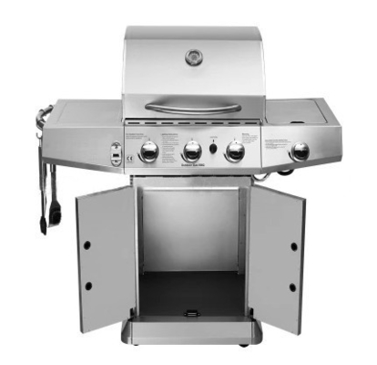 Il BARBECUE del gas dell'OEM griglia 4 freni della griglia del gas del bruciatore con i freni