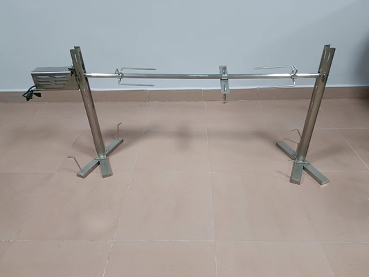 griglia dell'arrosto dello sputo del girarrosto del girarrosto dello sputo del barbecue 201ss di 46*26cm con le forcelle