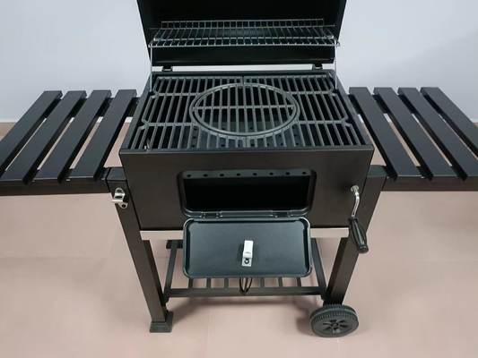 Griglia pieghevole mobile all'aperto del barbecue del carbone 24Inch con il motore