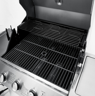Griglia nera del BARBECUE del gas dello smalto della porcellana