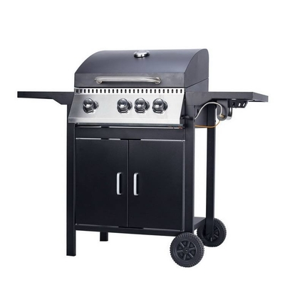 Spolverizzi la griglia d'acciaio rivestita del barbecue della cucina