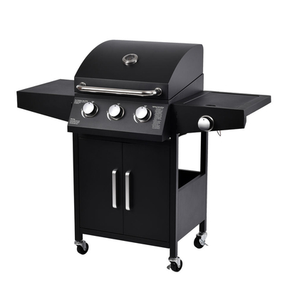 Spolverizzi la griglia d'acciaio rivestita del barbecue della cucina