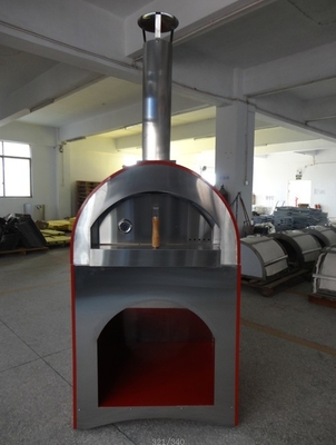 forno infornato legno di legno dell'acciaio del forno 201ss della pizza di acciaio inossidabile di 840mm