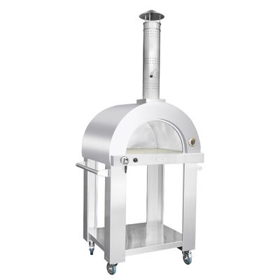 forno infornato di legno di Oven Mobile Wood Fired Pizza della pizza di acciaio inossidabile 20000btu