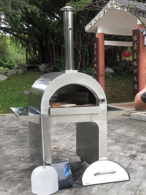 pizza bruciante di legno portatile Oven Trolley Easy Maneuverability della pala 10s