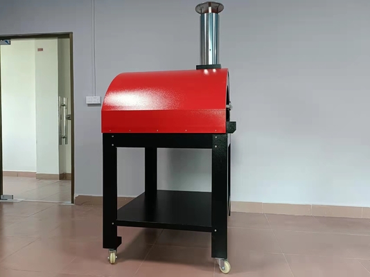 pizza bruciante di legno portatile Oven Trolley Easy Maneuverability della pala 10s
