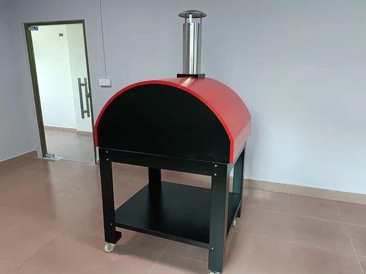 pizza bruciante di legno portatile Oven Trolley Easy Maneuverability della pala 10s