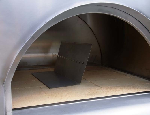 Forno infornato di legno bruciante durevole 750mm della pizza di acciaio inossidabile