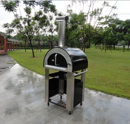 Forno infornato di legno bruciante durevole 750mm della pizza di acciaio inossidabile