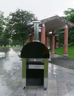 forno all'aperto infornato di legno della pizza di acciaio inossidabile del forno 70cm della pizza di acciaio inossidabile 304S