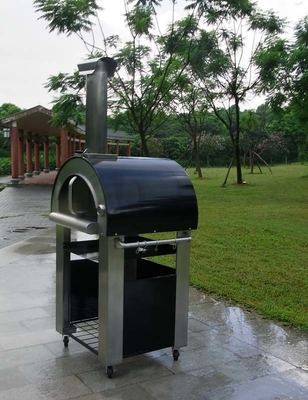 forno all'aperto infornato di legno della pizza di acciaio inossidabile del forno 70cm della pizza di acciaio inossidabile 304S