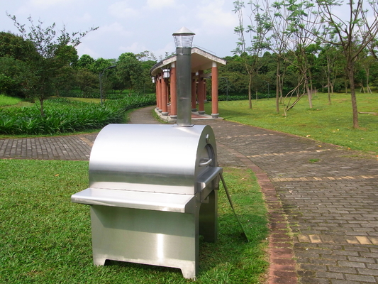 forno infornato di legno all'aperto spesso 430 840mm della pizza di acciaio inossidabile di 30mm