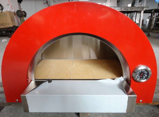Forno infornato di legno della pizza di acciaio inossidabile