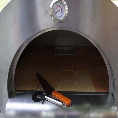 Forno infornato di legno della pizza di acciaio inossidabile