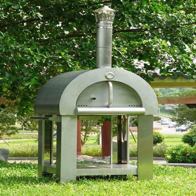 Forno infornato di legno della pizza di acciaio inossidabile